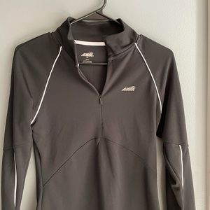 athletic black quarter zip